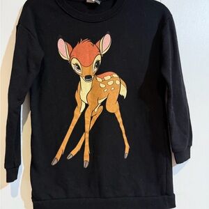 Disney Black Sweater with Bambi Design